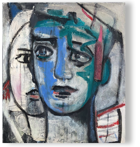 he she
Öl/Struktur/Lw, 70 x 80 cm 2023